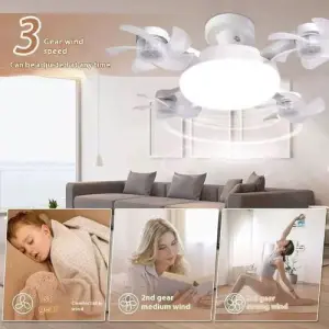 Portable Fan with Night Light | Quiet Cooling Fan for Bedroom & Office