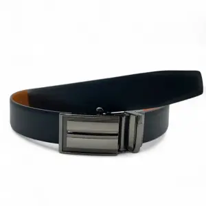 Mens Leather Belt Reversible with Auto-lock Buckle 35mm Envi [RR]