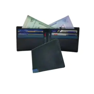 Slim & Compact Leather Bi-Fold Wallet # 4541
