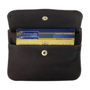 Slim Travel Top Zipper Cards, Cash, Coins & Key Wallet RFID # 1814
