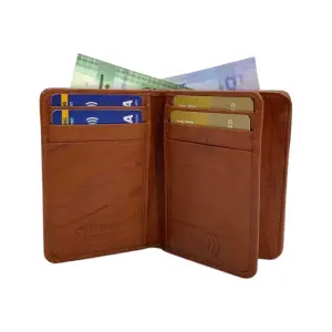 Compact Credit Cards & Cash Wallet With RFID # 4193A [ELASTIC]