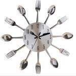 Kitchen Wall Clock – Decorative Spoon & Fork Design