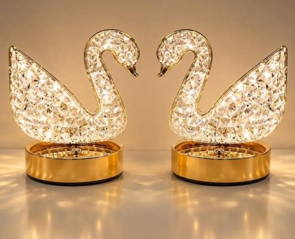 Touch switch set of crystal swan
