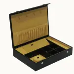 Compact Flat Snap Button Jewelry Box # L.Button_JB