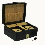 Small & Compact Jewelry Box Double Layer # Double_Button JB