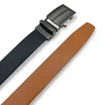 Mens Leather Belt Reversible with Auto-lock Buckle 35mm Envi [RR]