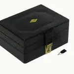 Small & Compact Jewelry Box Double Layer # Double_Button JB