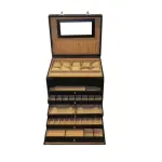 Jumbo Multipurpose Jewellery Box Genuine Leather