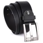 Mens Leather Belt 40mm Crystal Mat