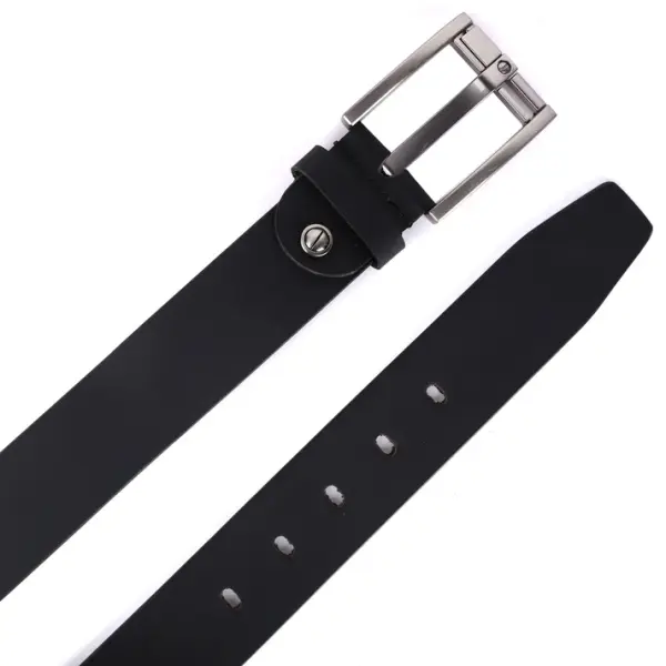 Mens Leather Belt 40mm Crystal Mat