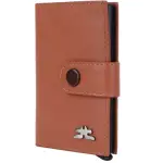 Smart Pop-Up Metallic Card Holder Wallet in Leather #4401