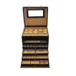 Big Jewellery Box Genuine Leather Multipurpose Watch & Jewellery Jambo JB