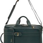 Backpack green, Convertible Laptop Bag with Top Handle, Gold Hardware Buckles