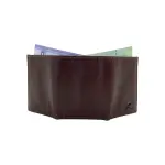 RFID Compact Trifold Cards & Cash Wallet # 1891 Open