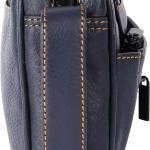 LAVERI Full Grain Leather Hand Pouch Wrist Bag Clutch Organiser Multi Purpose Bag Men Women Cow Hide Office Business Casual Travel Kit Toiletry Bag 1 Year Warranty #155BH