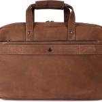 LAVERI Genuine Leather Office Bag for Men, 15.6 Inch Laptop Bag, Adjustable Strap, Multiple Compartments, 1 Year Warranty #2816