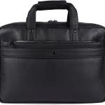 LAVERI FULL GRAIN LEATHER LAPTOP BAG FOR Men Women 13-15.6inch Cow Hide Office Briefcase Business CrossBody Messenger Bag IPad Macbook Adjustable Shoulder Strap VIP 1 Year Warranty #2815