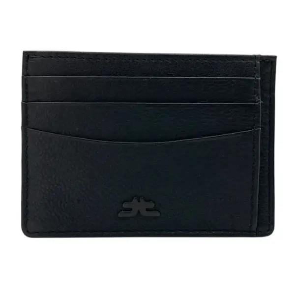 Super Slim Genuine Leather Card Holder With Zip # 685NZ
