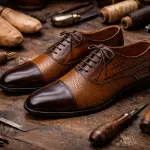 1002 Tan Leather Shoes