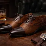 1002 Tan Leather Shoes